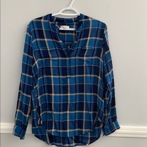 Lucky Brand plaid blouse
